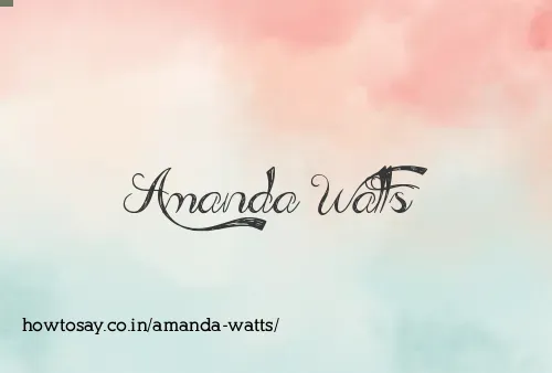 Amanda Watts