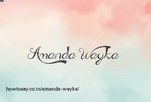 Amanda Wayka