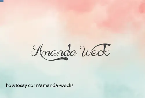 Amanda Weck