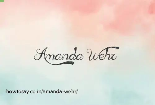 Amanda Wehr