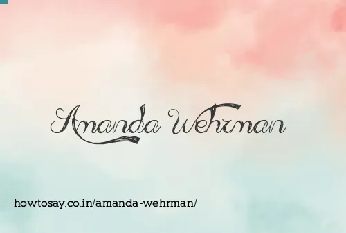 Amanda Wehrman