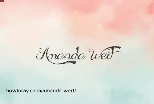Amanda Wert