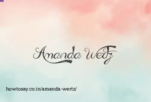 Amanda Wertz