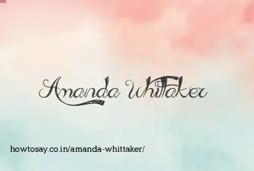 Amanda Whittaker