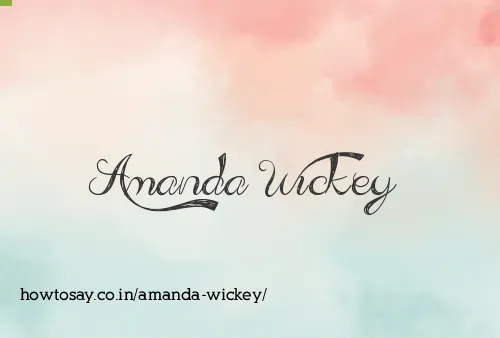 Amanda Wickey