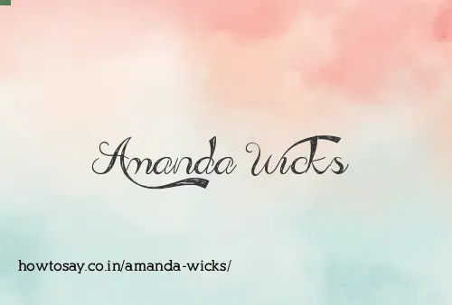 Amanda Wicks