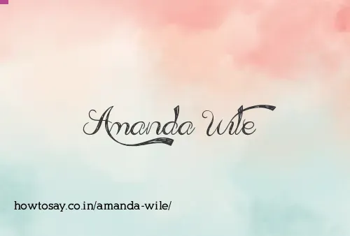 Amanda Wile