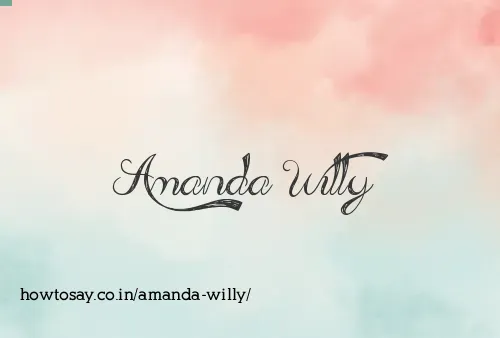 Amanda Willy