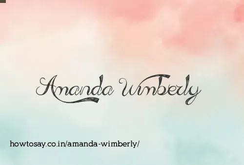 Amanda Wimberly