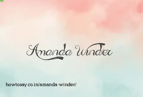 Amanda Winder