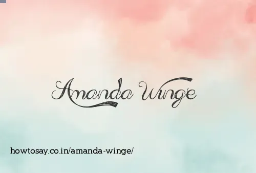Amanda Winge