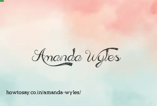 Amanda Wyles