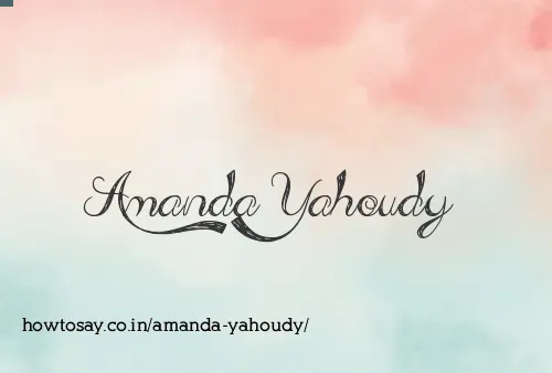 Amanda Yahoudy
