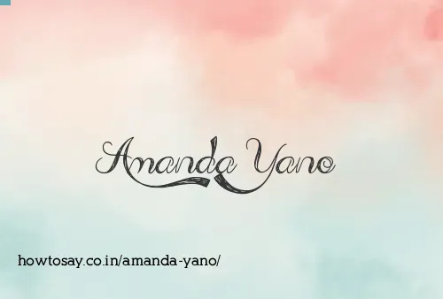 Amanda Yano