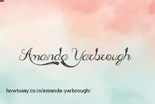 Amanda Yarbrough