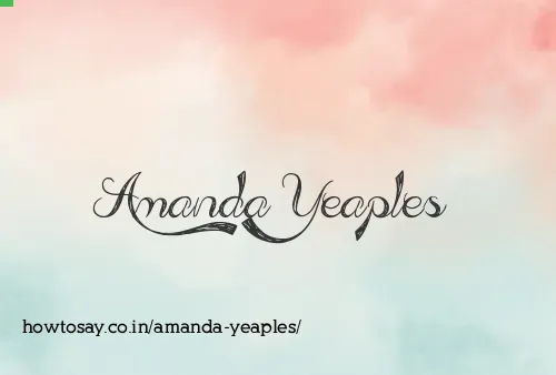 Amanda Yeaples