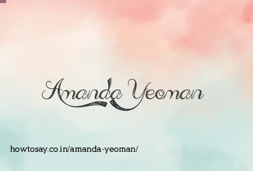 Amanda Yeoman