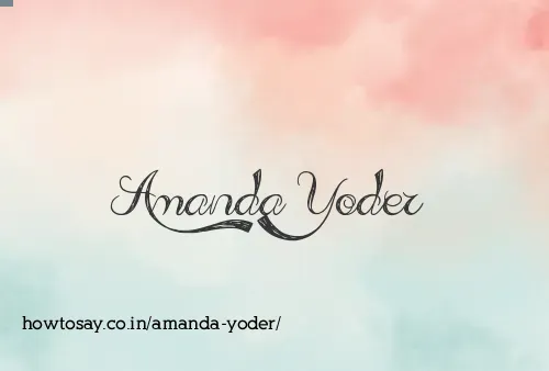 Amanda Yoder