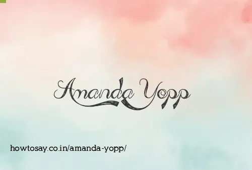 Amanda Yopp