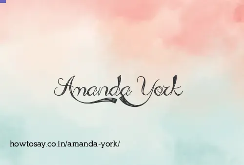 Amanda York