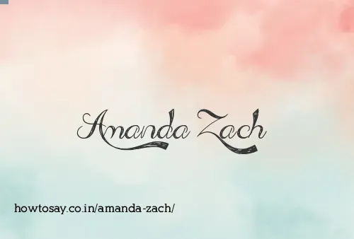 Amanda Zach