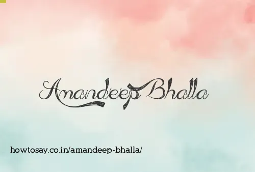 Amandeep Bhalla