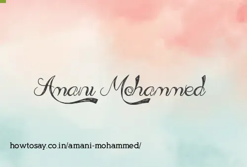 Amani Mohammed