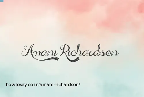 Amani Richardson