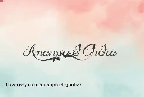 Amanpreet Ghotra