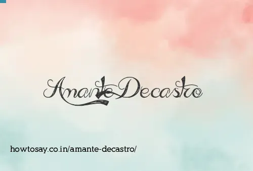 Amante Decastro