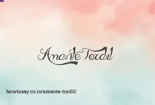 Amante Tordil