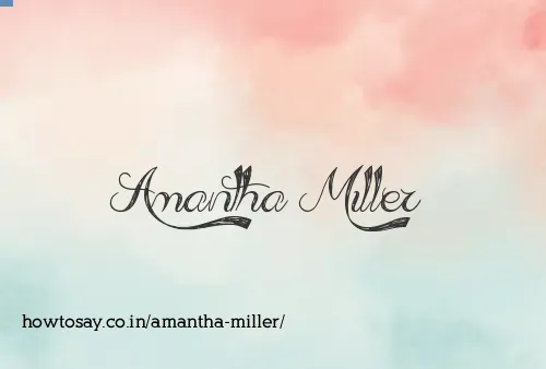 Amantha Miller