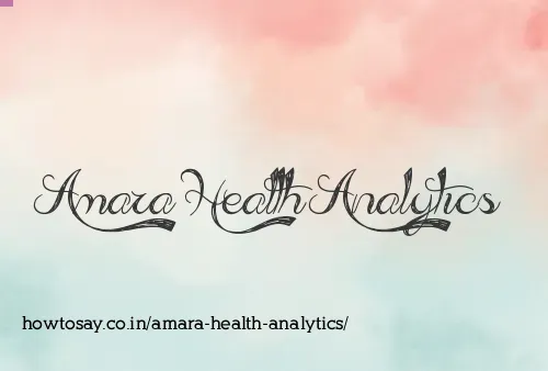 Amara Health Analytics