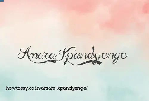 Amara Kpandyenge