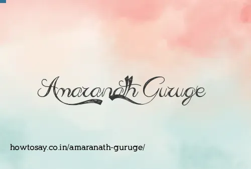 Amaranath Guruge