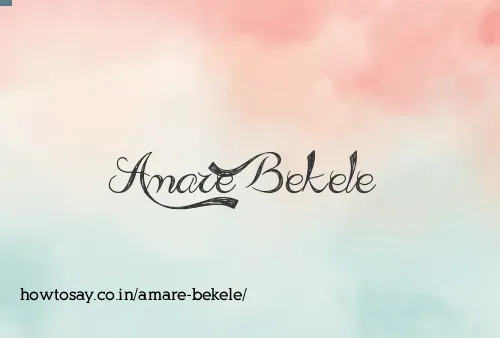 Amare Bekele
