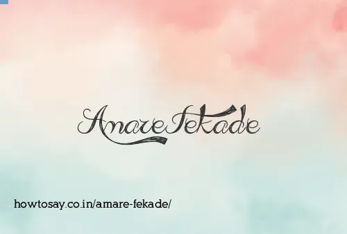 Amare Fekade
