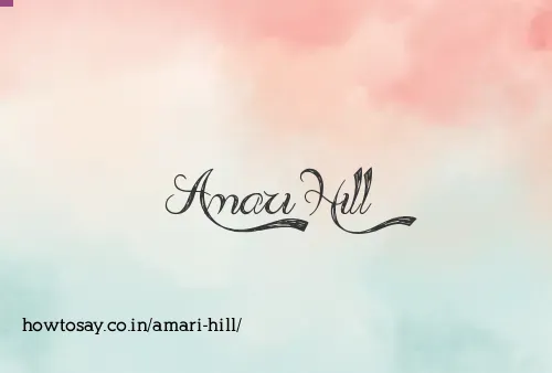 Amari Hill