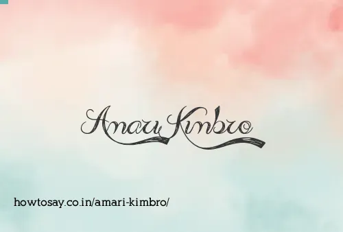 Amari Kimbro