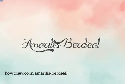 Amarilis Berdeal