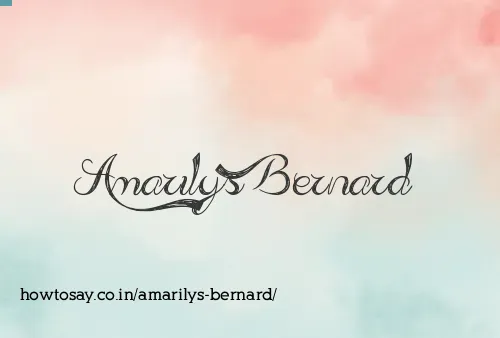 Amarilys Bernard