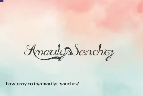 Amarilys Sanchez