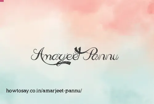 Amarjeet Pannu