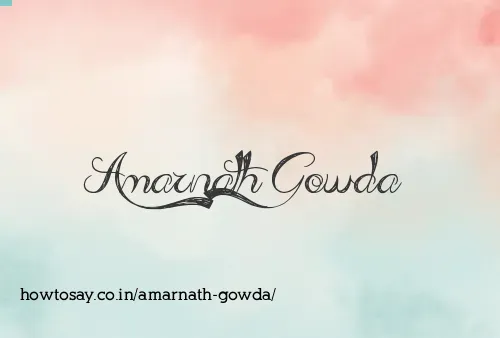 Amarnath Gowda