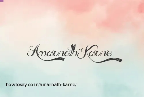Amarnath Karne