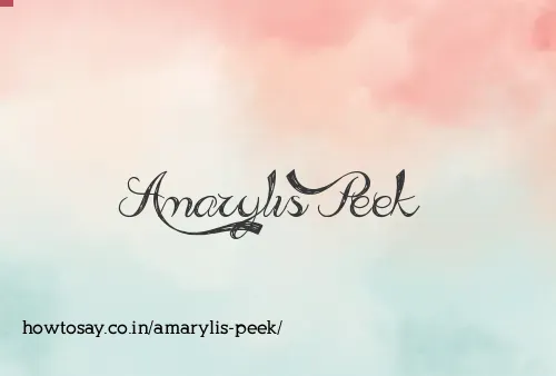 Amarylis Peek