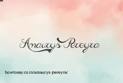 Amaurys Pereyra