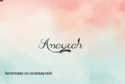 Amayrah