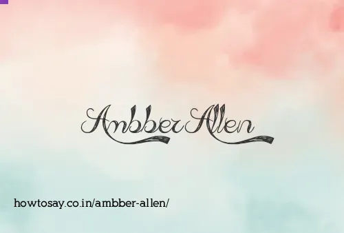 Ambber Allen