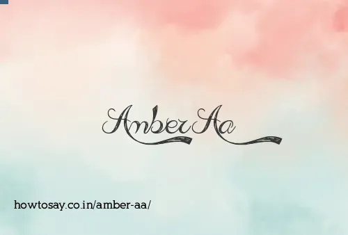Amber Aa
